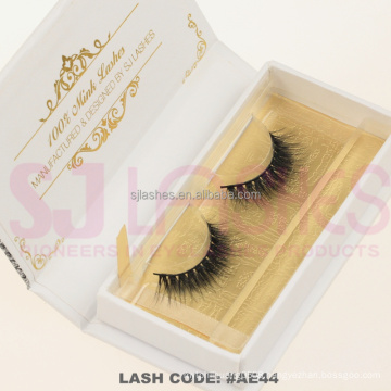 OEM Premium quality 3D layered silk eyelashes strip eyelashes